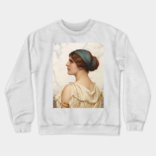 Atalanta by John William Godward Crewneck Sweatshirt